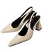 Super Slimming! French Green Pointed Toe High Heels With Skirt, Elegant Patent Leather Chunky Heel Closed-Toe Fairy_vogvips.com