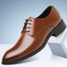 Overseas Four Seasons Daily Pointed Lace Single Formal Business Leather Large Men's Shoes_vogvips.com