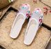 Slippers, Mesh Embroidered Fabric Shoes, Summer Cow Tendon Soles, Casual Women's Outerwear Sandals_vogvips.com