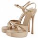 Directly Supplied By The Manufacturer, Black Satin Cross-strap Platform Sandals For Women With Buckle Ankle Strap, Sexy_vogvips.com