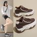 Autumn Women's High Top Children's Korean Version Versatile Thick Sole Height Increasing Sports And Leisure Dad_vogvips.com