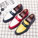 Men's Shoes Pointed Toe Shoes Slip On Casual Height Increasing Shoes New Thick Soled Fashion Large Size Leather Shoes_vogvips.com