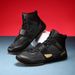 Supply New Men's Boxing Shoes Professional Comprehensive Training Shoes Wrestling Shoes Sanda Fighting Shoes Competition Training_vogvips.com