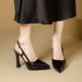 Comfortable Waterproof Platform High-heeled Shoes For Women, 2026 Summer New Style, Elegant Patent Leather Stiletto Pointed Toe Op_vogvips.com