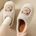 Furry Autumn And Winter, Couple's Non-Slip Indoor Home Plush Maternity Shoes, Summer Cotton Slippers For Women, Winter_vogvips.com
