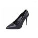 Dress Shoes Black Stiletto Heels With Spring All Matching Pointy Work Korean Style Professional Fashion Single Women_vogvips.com