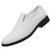 Euro Step 2025 Men's Business Casual Leather Invisible 6cm Pointed Toe Slip-On White Height Increase Shoes 9609_vogvips.com