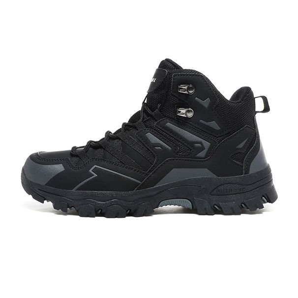 Outdoor High-top Mountaineering Sneakers Mesh Breathable Non-slip Wild Climbing Wear-resistant Mountaineering Shoes_vogvips.com