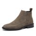 Men's Shoes Casual Leather Boots Korean Edition Frosted Short Boots Anti-velvet Chelsea Boots Men's_vogvips.com