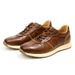 Men's Shoes Washed Horse Leather Running Shoes Sports Shoes Men's Casual Shoes Genuine Leather Retro Old Men's Shoes Fashion Forrest Gump Shoes_vogvips.com