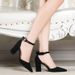 Pointed-toe High-heeled Shoes Women, 2026 New Summer Design, Unique Stylish, Chunky Heel, Suitable For Pairing With_vogvips.com