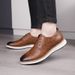 Lace Up Casual Men's Leather Gentleman Style Classic Black Brown Shoes Adults Comfortable And Versatile_vogvips.com