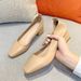 Fuhao Korean Style Grandma For Women, Chunky Heel 2022 New High Heels, Women's Casual Soft Shallow Mouth Shoes_vogvips.com