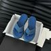 Refreshing ~ Little New Style Thick-Soled Flip-Flops 25 Summer New Blue Denim Casual Versatile Sandals_vogvips.com