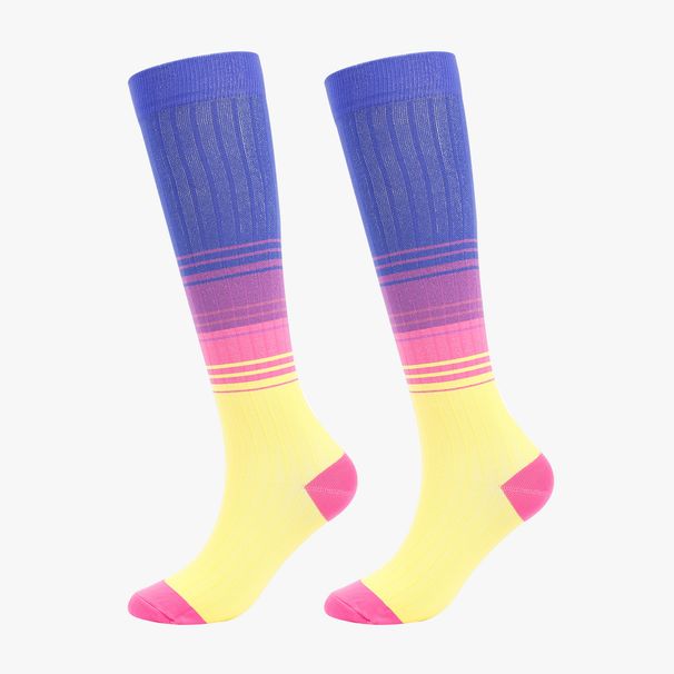 Sports muscle compression socks professional fitness running jump rope pressure socks thin leg socks stretch socks_vogvips.com