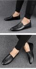 Men's Round Head Foot Non-slip Single Shoes Men's Casual Cortex Embossed Men's Shoes_vogvips.com