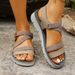 Retro Cross-Strap Flat Sandals For Women 2025 Spring/Summer New Roman Beach Shoes Plus Size Comfortable Versatile_vogvips.com