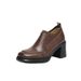 Women's Shoes Leather Single Shoes, New Autumn Style, High Heels, British Style, Matching Skirts, Chunky Heel Leather Shoes._vogvips.com