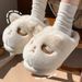 Funny Puppy Cotton Men Women Couples Non-Slip Home Indoor Warm Cute Thickened Plush Slippers For Autumn And Winter_vogvips.com