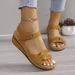 Women's Plus Sandals For Foreign Trade, 2024 Summer New European And American Style Velcro Beach Shoes, Size 43,_vogvips.com