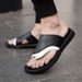 Men's Flip Flops For Summer Wear, Soft Soled, Clip On, Non Slip Men's Durable Beach Sandals, Comfortable_vogvips.com