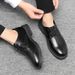 Cross-border Spring and Summer Leather Shoes Low-cut Casual Shoes All-match Men's Shoes Black Work Shoes Waterproof Korean Style Business Shoes for Me_vogvips.com