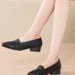 Soft Leather Shoes Women's Soft Sole Shallow Mouth Flat Bottom Pointed Head Mother Comfortable Doudou Women's Single Shoes_vogvips.com