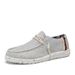 Euro Step Men's Loafers Korean Style Fashion Casual Trendy Breathable Lightweight Slip-On Canvas Shoes_vogvips.com