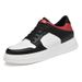 Breathable Invisible Inner Height Increase Men's Shoes Soft Baseplate Shoes Men's Casual Breathable Small Black And White Red Shoes_vogvips.com