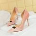 1363-K81 Style Baquet Super Thi Heels, Shallow Mouth, Poited Side Hollow, Xishi Suede High Heel Sigle Shoes For_vogvips.com