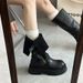 Over-the-Knee Long For Women, Petite Size, Autumn And Winter Women's Thick-Soled Mid-Calf Martin High-Top Riding Boots,_vogvips.com