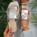 Women's Summer New Fashion Versatile Cross-strap Slip-on Slippers For Home Use, Non-slip, Cross-border Foreign Trade,_vogvips.com