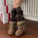 2025 Autumn Winter New Women's Casual Versatile Snow Boots Thick Sole Furry Lined Thickened Warm Large Cotton Shoes_vogvips.com