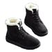 1178225343@qq.com 2025 Autumn Winter Student Snow Women Short Tube Warm Boots Lace-up Flat Heel Korean Style Trendy Cotton Shoes Factory_vogvips.com