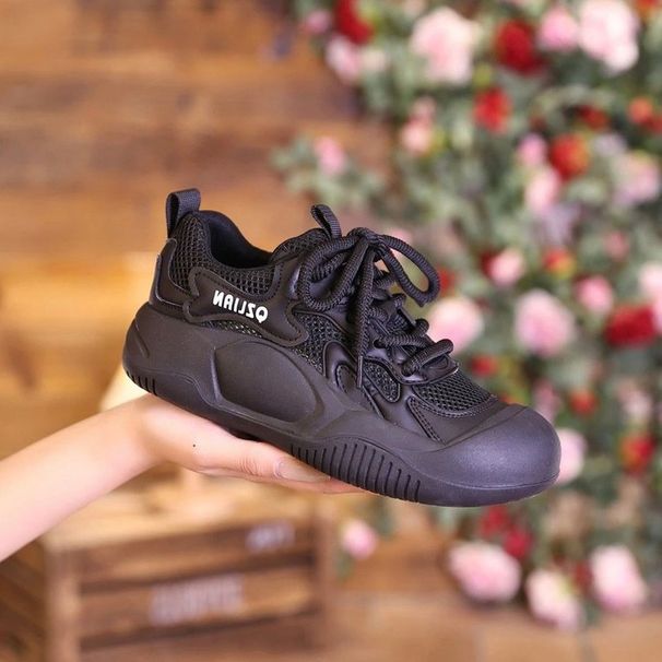 Thick-soled Mesh Breathable Sneakers Women's Fashion Little White Shoes Soft-soled Lightweight Running Shoes_vogvips.com