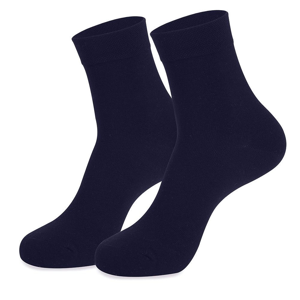 Breathable medium plus size solid color business ball stockings for men_vogvips.com
