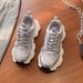 Platform Dad Shoes For Women 2025 New Hot Spring Summer Thin Mesh Breathable Height Increasing Casual Sneakers_vogvips.com