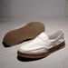 Straight Bean Leather, One Foot, Men's Lazy Shoes, Trendy And Fashionable Thick Soled Loafers_vogvips.com