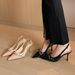 2025 Autumn Belt Buckle Patent Leather High Heels Wide Fit Chunky Strap Closed Toe Sandals Punk Style Women's Shoes_vogvips.com