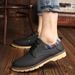 2020 Autumn new men's business casual leather shoes waterproof non-slip shoes low-top shoes men's shoes one-piece delivery_vogvips.com