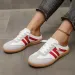 Women's Export Flat Bottomed Mules Spring And Autumn New Style Casual Back Strap Sneakers Lightweight Large Size White_vogvips.com