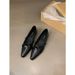 Black 2025 New Summer Flat Bottomed French Spring And Autumn Mary Jane Small Leather Women's Single Shoes_vogvips.com