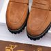 Spring And Autumn Business Formal Leather Shoes Suede Anti-Slip British Thick Sole Height-Increasing Loafers Men's_vogvips.com