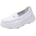 New Nurse Shoes Women Soft Sole Breathable Thick Sole Non-slip Flat White Comfortable Medical Shoes Small White Shoes_vogvips.com