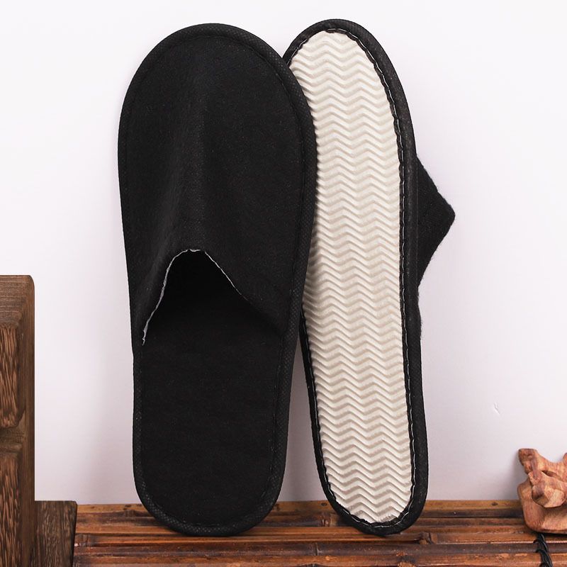 5 Pairs Disposable Slippers Hotel Travel Slipper Sanitary Party Home Guest Use Men Women Unisex Closed Toe Shoes Salon Homestay_vogvips.com