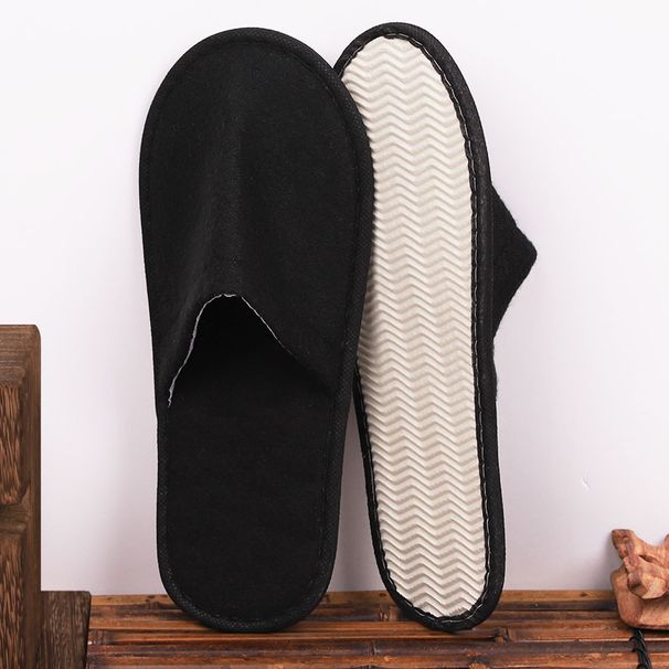 5 Pairs Disposable Slippers Hotel Travel Slipper Sanitary Party Home Guest Use Men Women Unisex Closed Toe Shoes Salon Homestay_vogvips.com