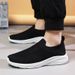 Men's sneakers fly woven breathable mesh top slip-on_vogvips.com