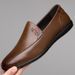 Men's New Style Loafers Breathable Casual Leather Soft Sole Non-Slip Driving Shoes_vogvips.com