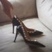 Cowhide Version ~ High-End Black Genuine Leather High Heels For Women Spring Elegant Rivet Pointed Toe Thin Mid Heel_vogvips.com