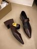 Sharp Brown Fashionable Versatile Small Leather For Women 2025 New Autumn Soft Sole Single Shoes, Mary Zhen Le Fu Shoes_vogvips.com